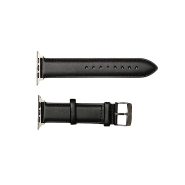 ダニエルウェリントン DANIEL WELLINGTON 替えベルトアップルウォッチ用 ラグ幅20mm dw01200015 Apple Watch42mm/44mm/45mm適応 レザー ブラック シルバー